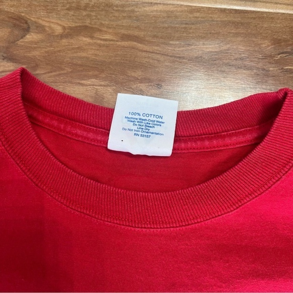 MLB Cincinnati Reds Tshirt By Majestic Size Large Red Authentic Collection - Picture 5 of 6